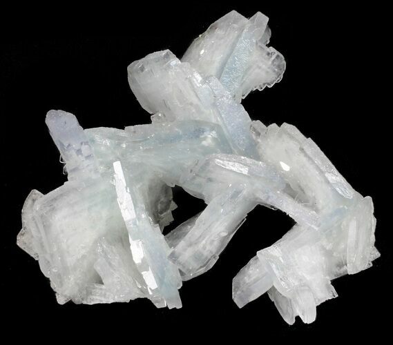 Tabular, Blue Barite Crystal Cluster - Spain #55219